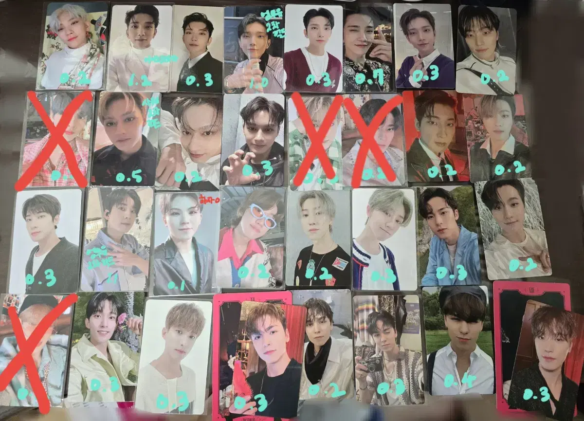 Seventeen joshua wonwoo jun woozi the8 mingyu dk vernon dino Photocard