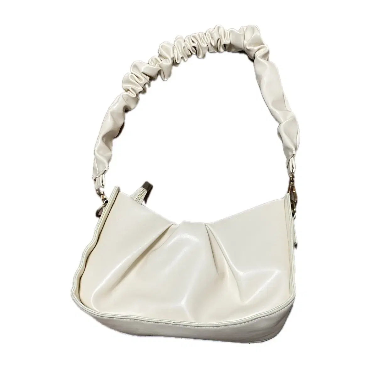 Ivory Shoulder Shirring Bag