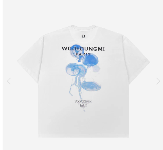 [New] 24SS Wooyoung Mi Luminous Jellyfish Back Logo T-Shirt Vahn (52)