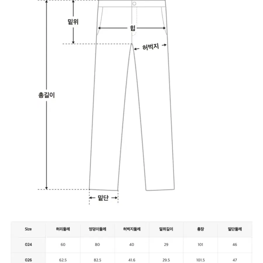 미쏘 핏업데님 부츠컷바지