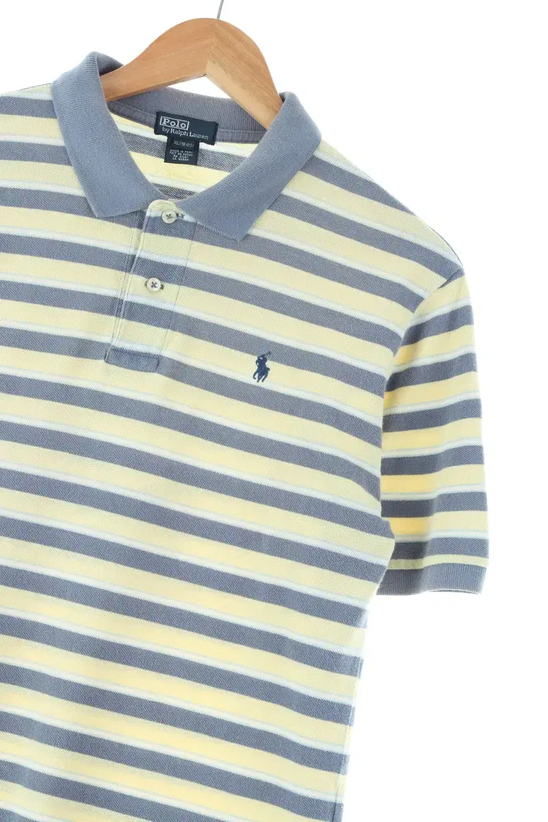 (XL) Polo Ralph Lauren Short-Sleeved kara T-shirt Striped Amekazi - E61D