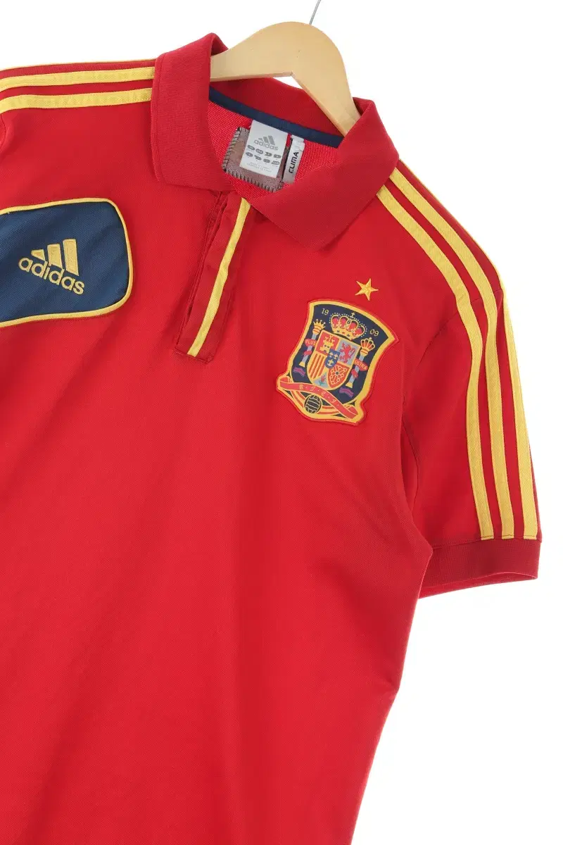 (M) Adidas Short Sleeve kara T-Shirt Spain Soccer Jerseys Blockcore-E575