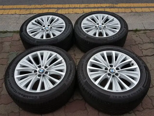 BMW 정품 5gt 19인치휠+255/50/19콘티넨탈타이어 팝니다