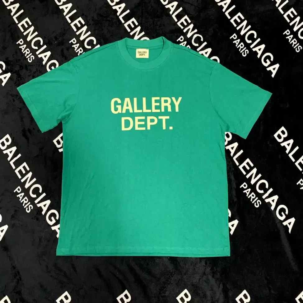 3XL)GALLERY DEPT 갤러리 디파트먼트 갤러리 뎁 그린 반팔티