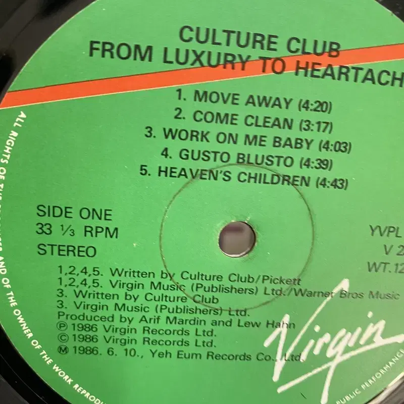 CULTURE CLUB  LP / AA3785