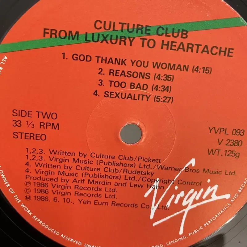 CULTURE CLUB  LP / AA3785