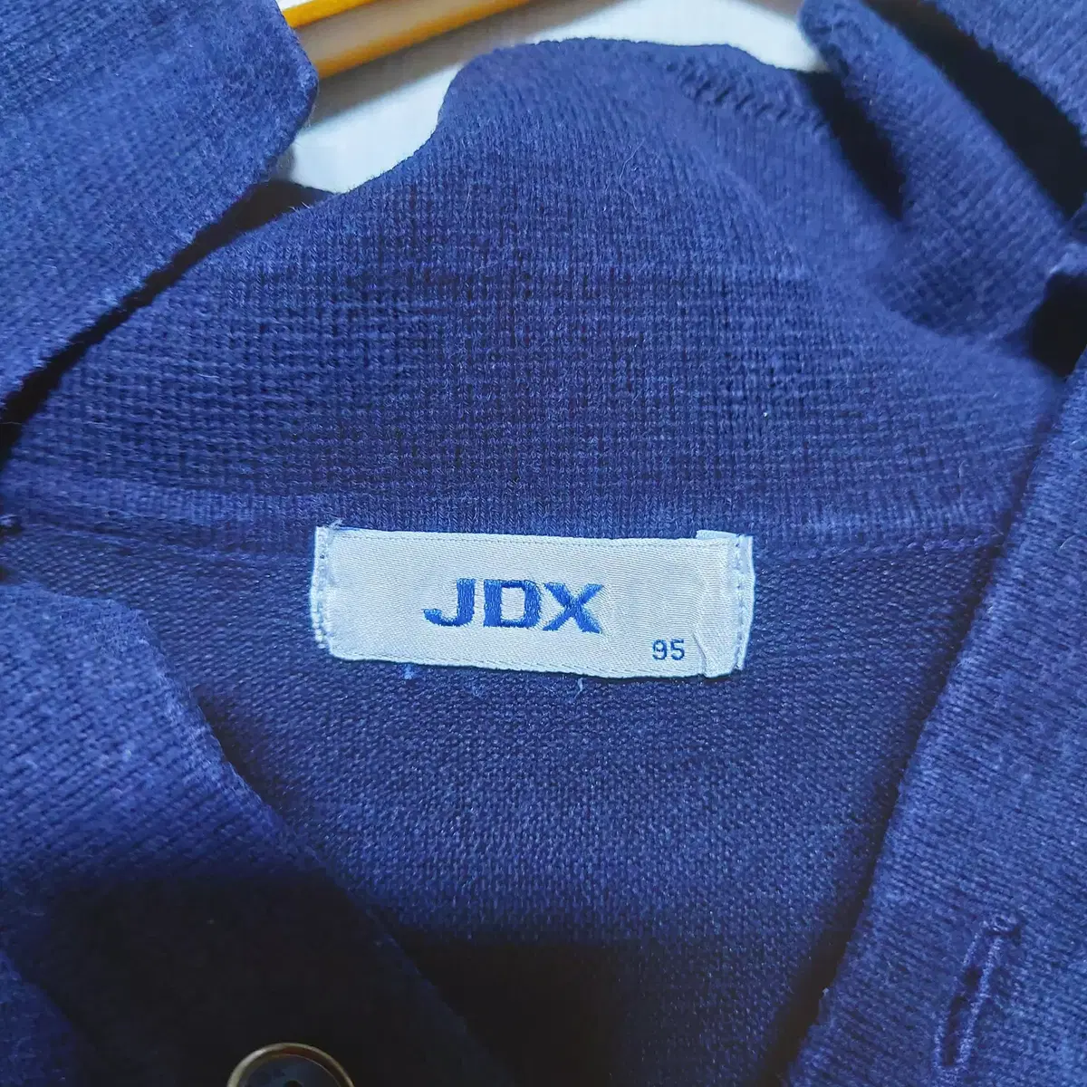 JDX 2020S/S 남성골프웨어 스틸로고 여름니트 카라티 95 네이비