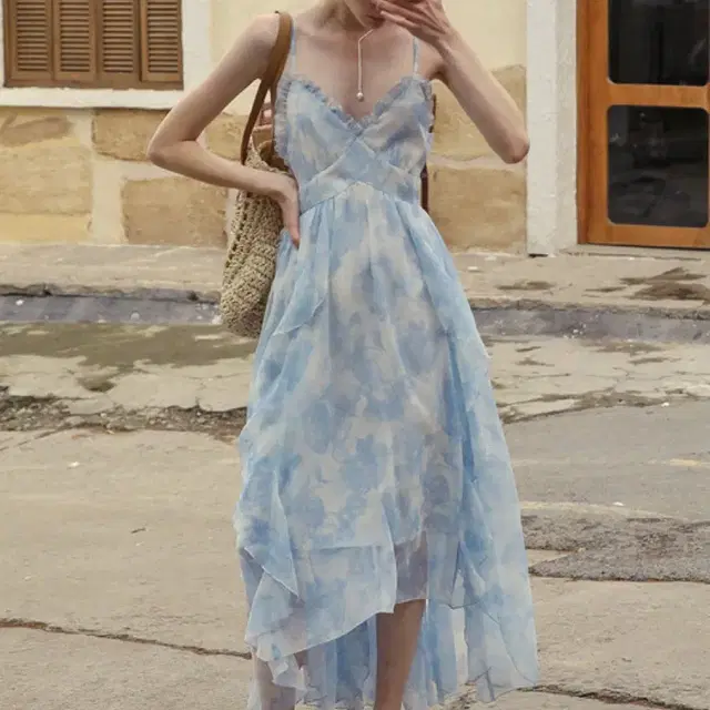 던드롭 DD_Seaside vacation chiffon dress