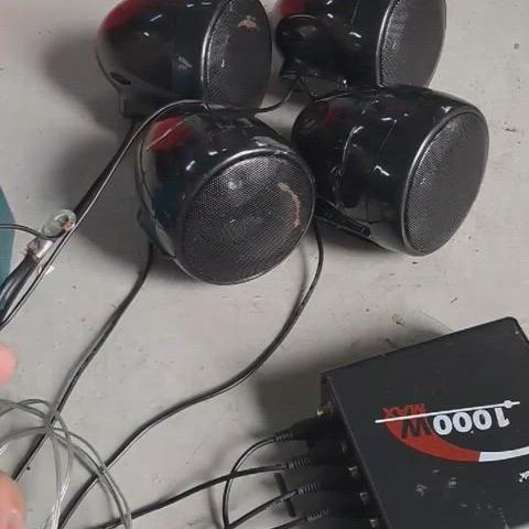 12v 블루투스 aux스피커 간단설치 1000w 우퍼 스피커4개