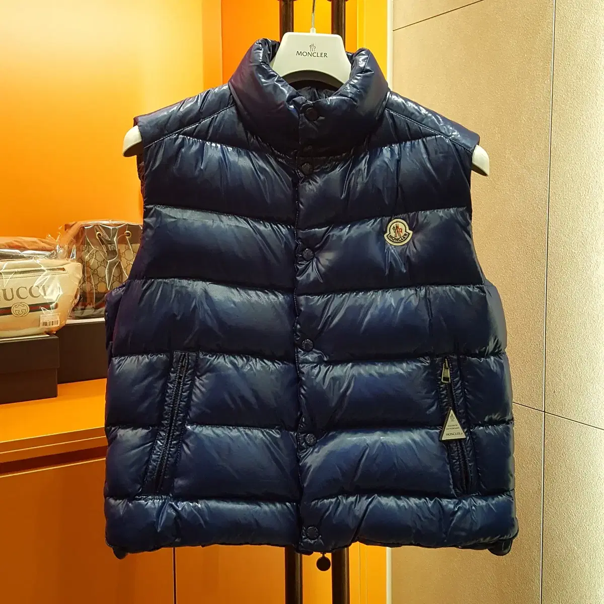 [2 Size] Moncler Tibetan Vest Padded Navy S