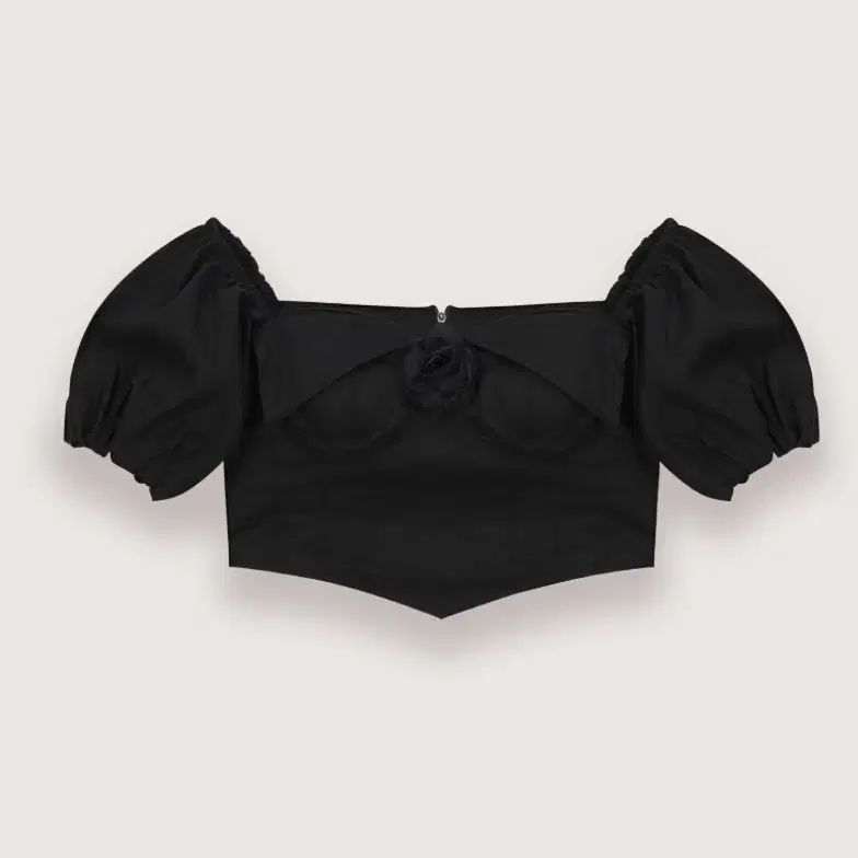 ROSY PUFF BLOUSE_TT4S104BK