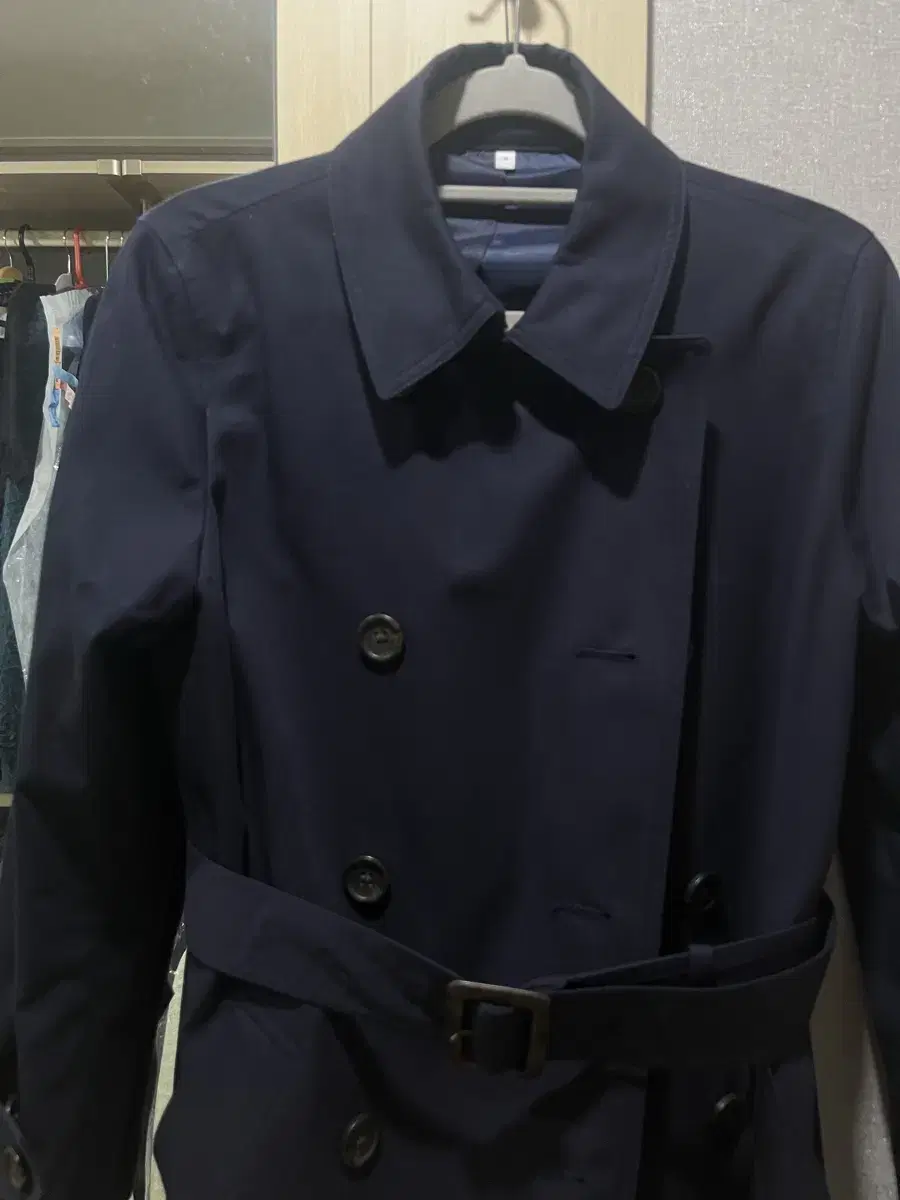 Navy trench coat