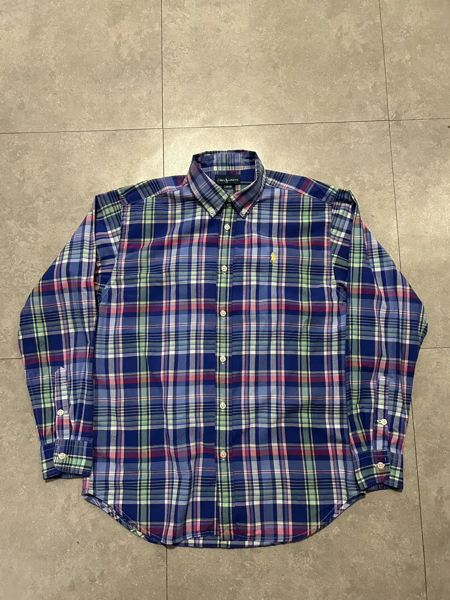 Ralph Lauren Polo Tartan check vintage oxford cotton shirt 55-66SIZE