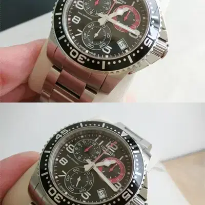 론진 하이드로 콘퀘스트 41mm 크로노 쿼츠 스틸