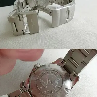 론진 하이드로 콘퀘스트 41mm 크로노 쿼츠 스틸