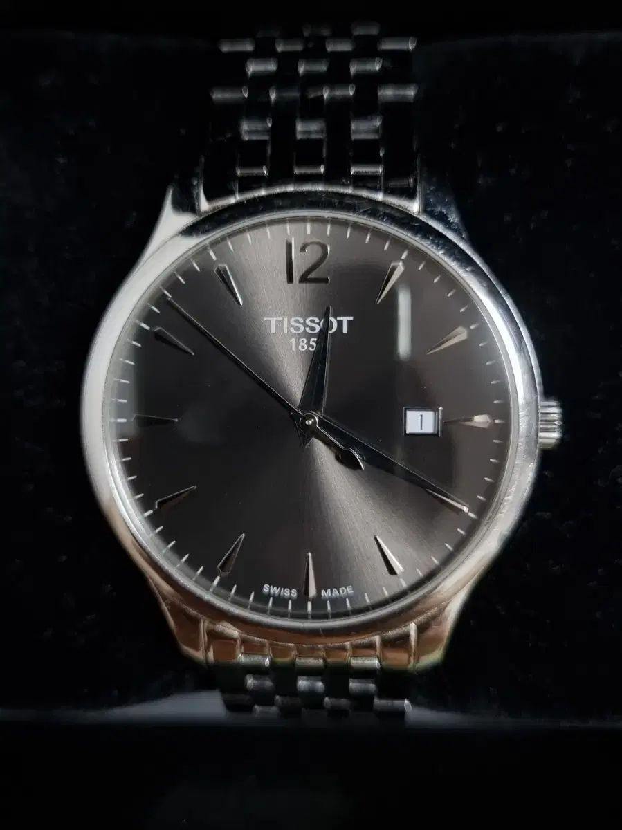 [TISSOT] 티쏘 트래디션 시계 그레이 42 mm