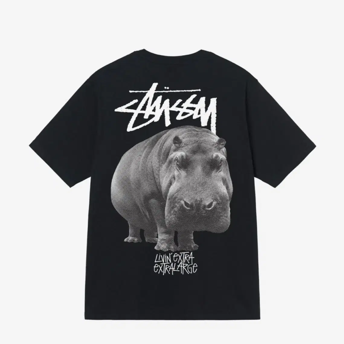 스투시 하마 lavin large 반팔 티셔츠 블랙 XL