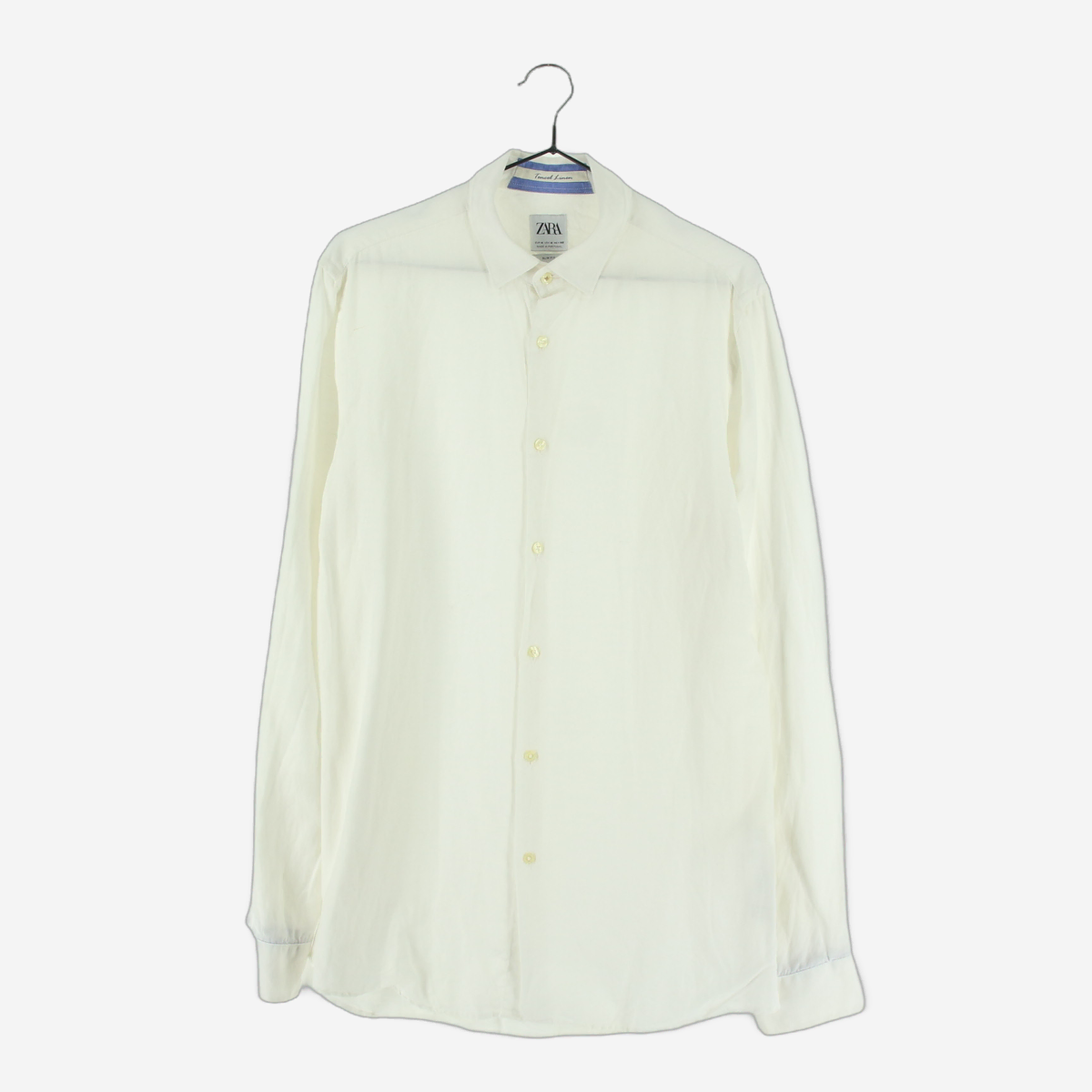 [M]Zara Tencel linen white slim-fit shirt (SW1860)