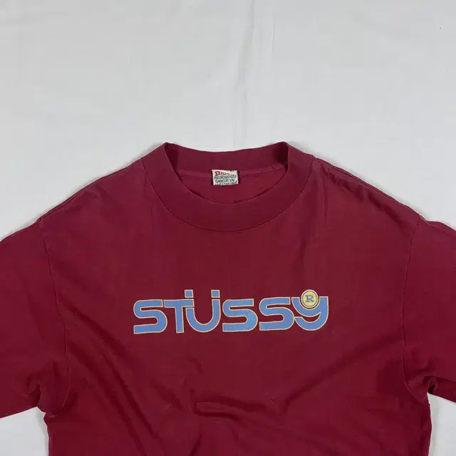 90s 스투시 stussy 스펠아웃 프린트 반팔티