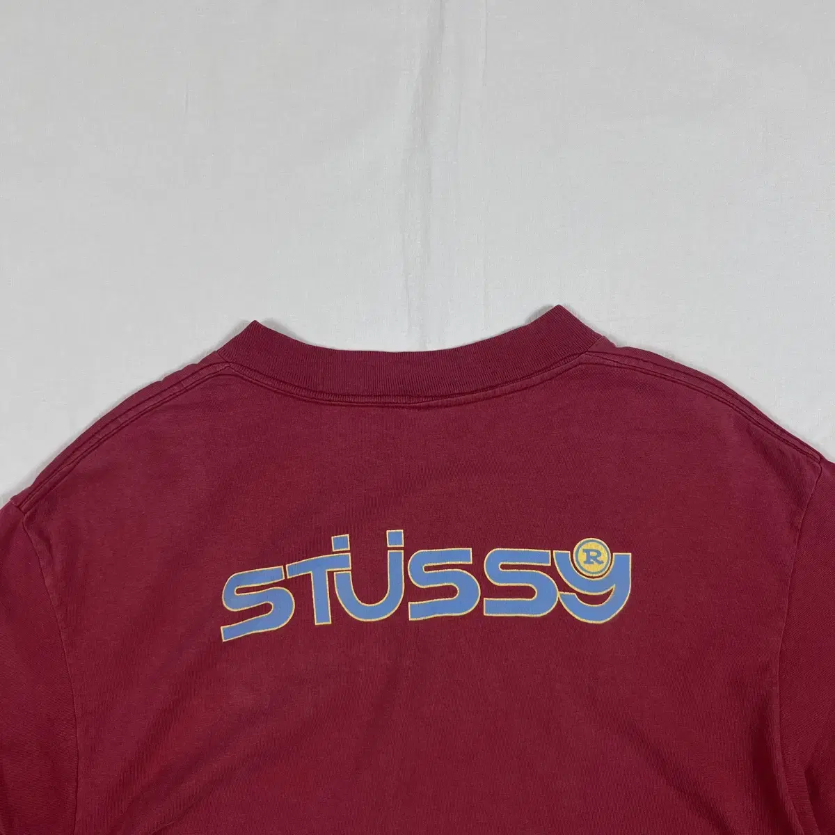 90s 스투시 stussy 스펠아웃 프린트 반팔티