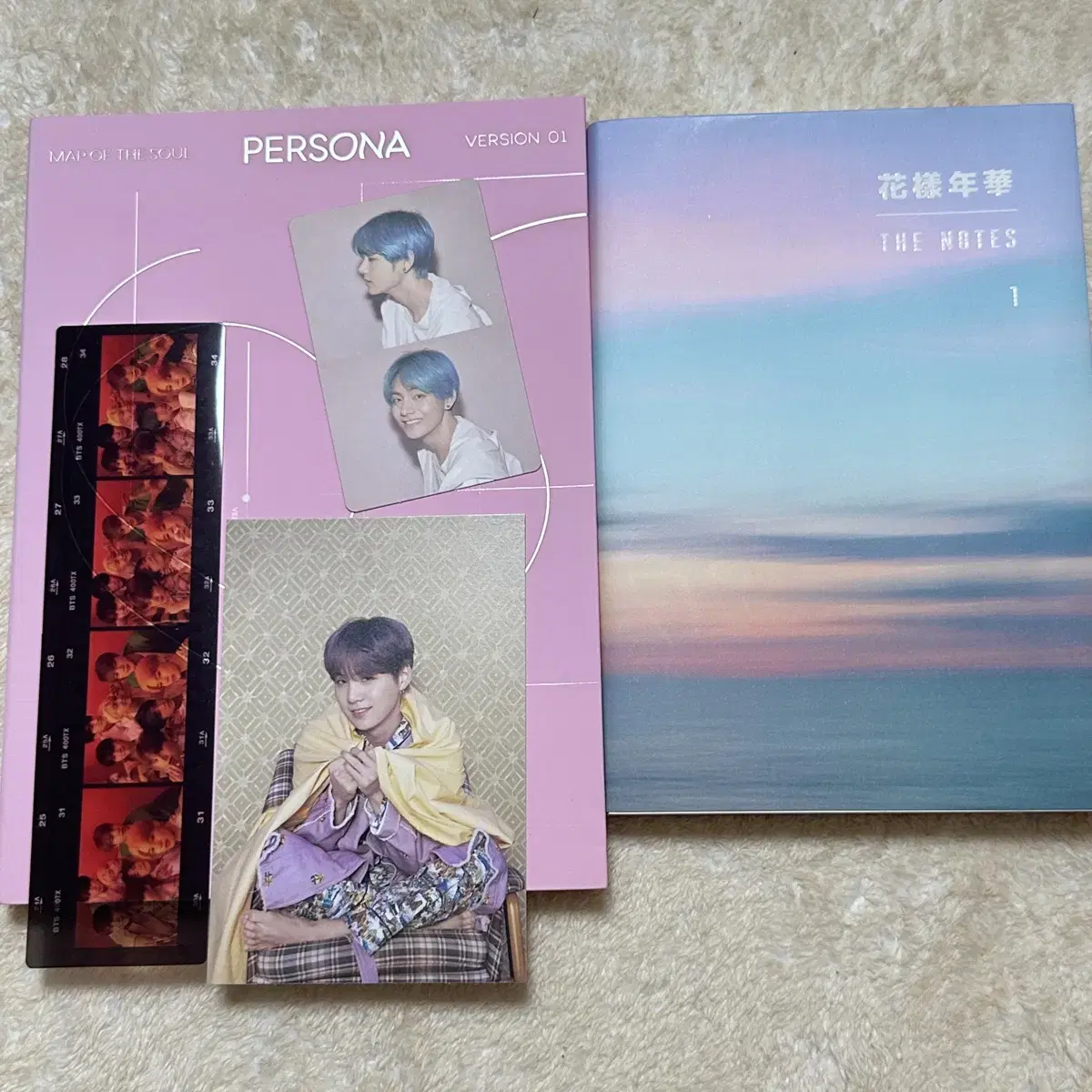 bts persona taehyung photocard yoon postcard hwayangyeonhwa the note