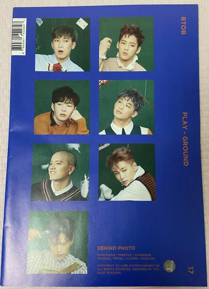 BTOB popup store Behind the Scenes Photobook