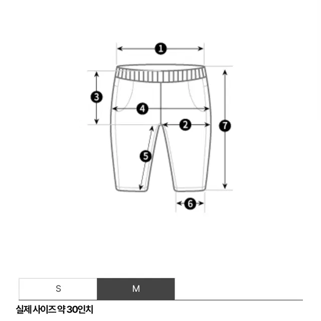 아미 반바지 검은색 M [28-32] 팝니다