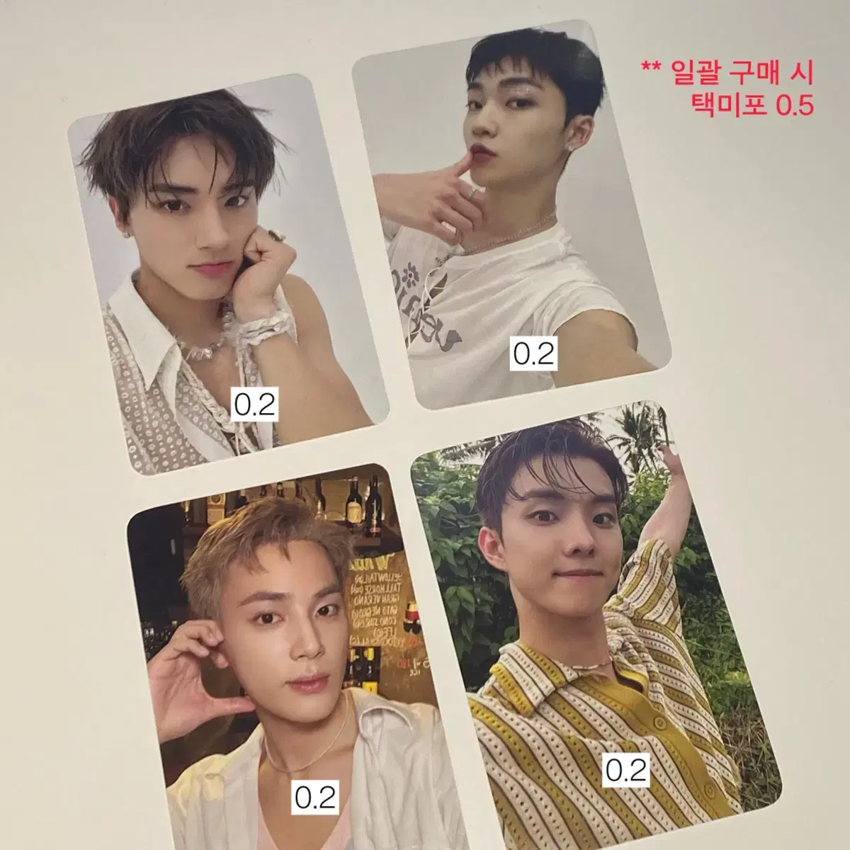 The Boyz q, jacob, juhaknyeon, kevin fantasy photocard wts