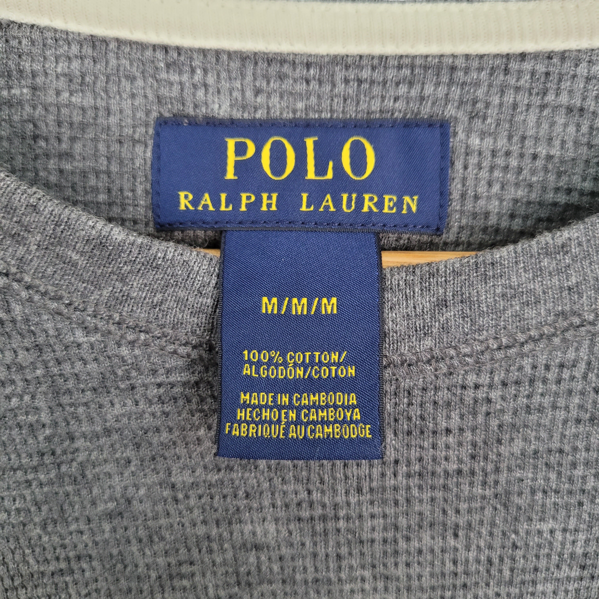 [M] POLO Ralph Lauren 폴로 랄프로렌 와플 긴팔티셔츠