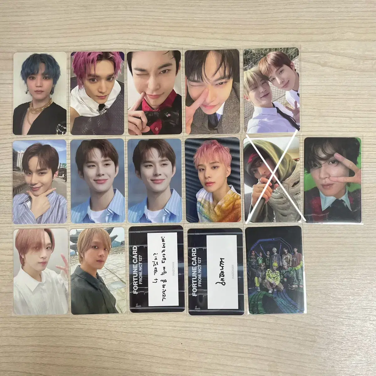 nct 127 taeyong doyoung jungwoo haechan 도재정 photocard 포토카드 삐그덕 wts