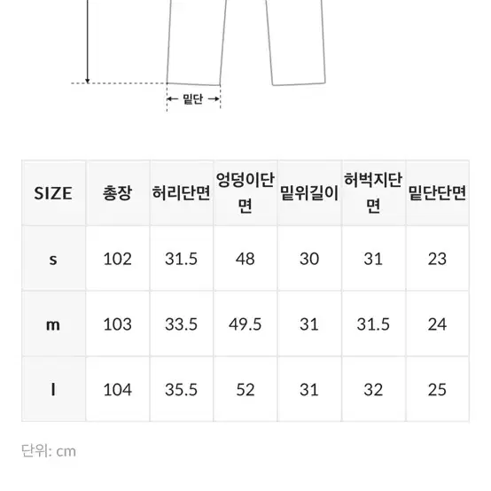 검정 면바지 M