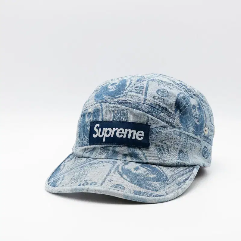 SUPREME 100 DOLLAR BILL CAMP CAP 17FW