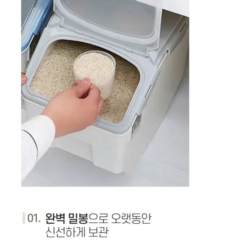 서진이네2 고민시 쌀통 10kg 15kg 밀폐 쌀보관통 잡곡통