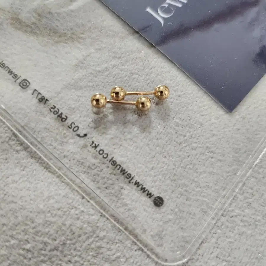 14k  3mm 볼 피어싱