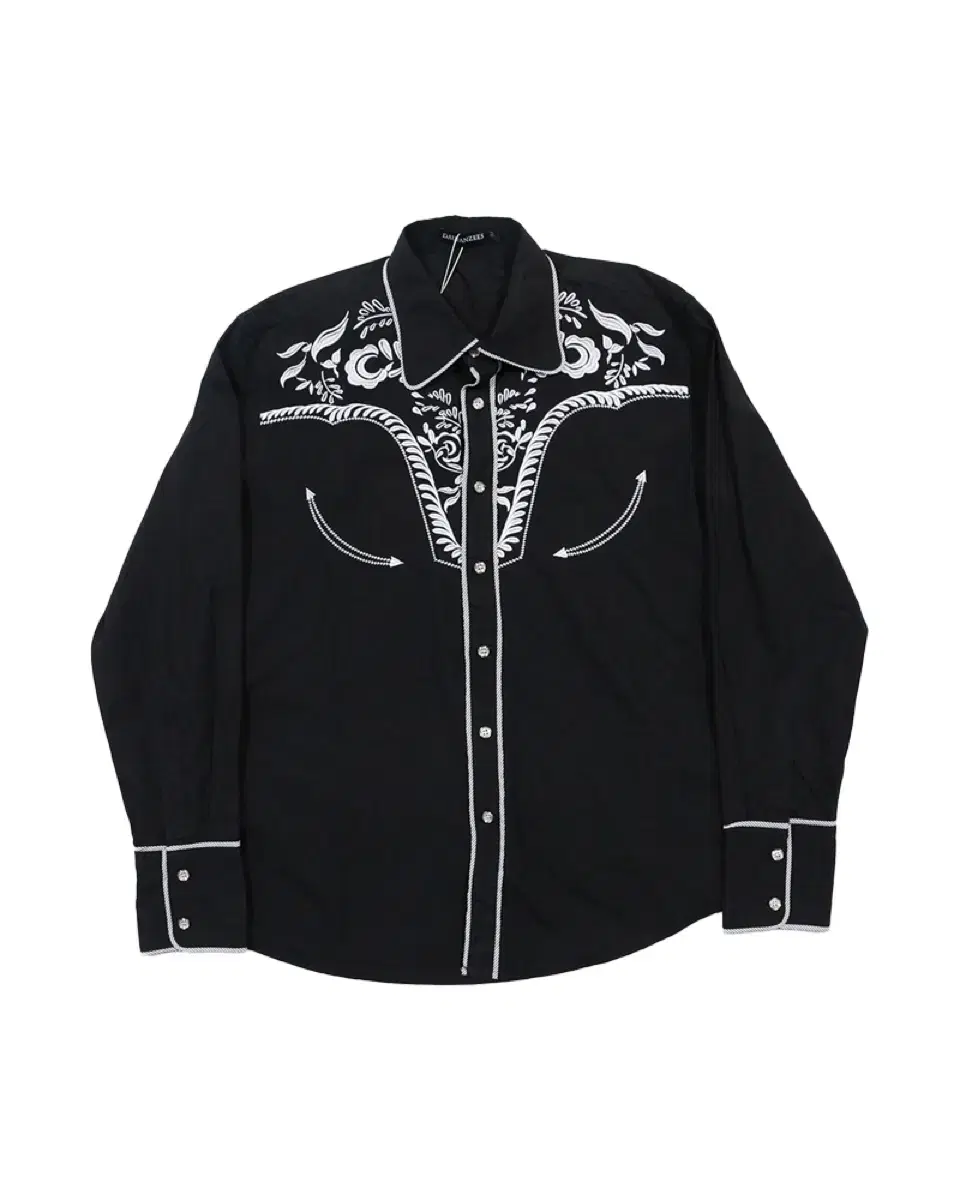 Vintage Black Western Cowboy Shirt