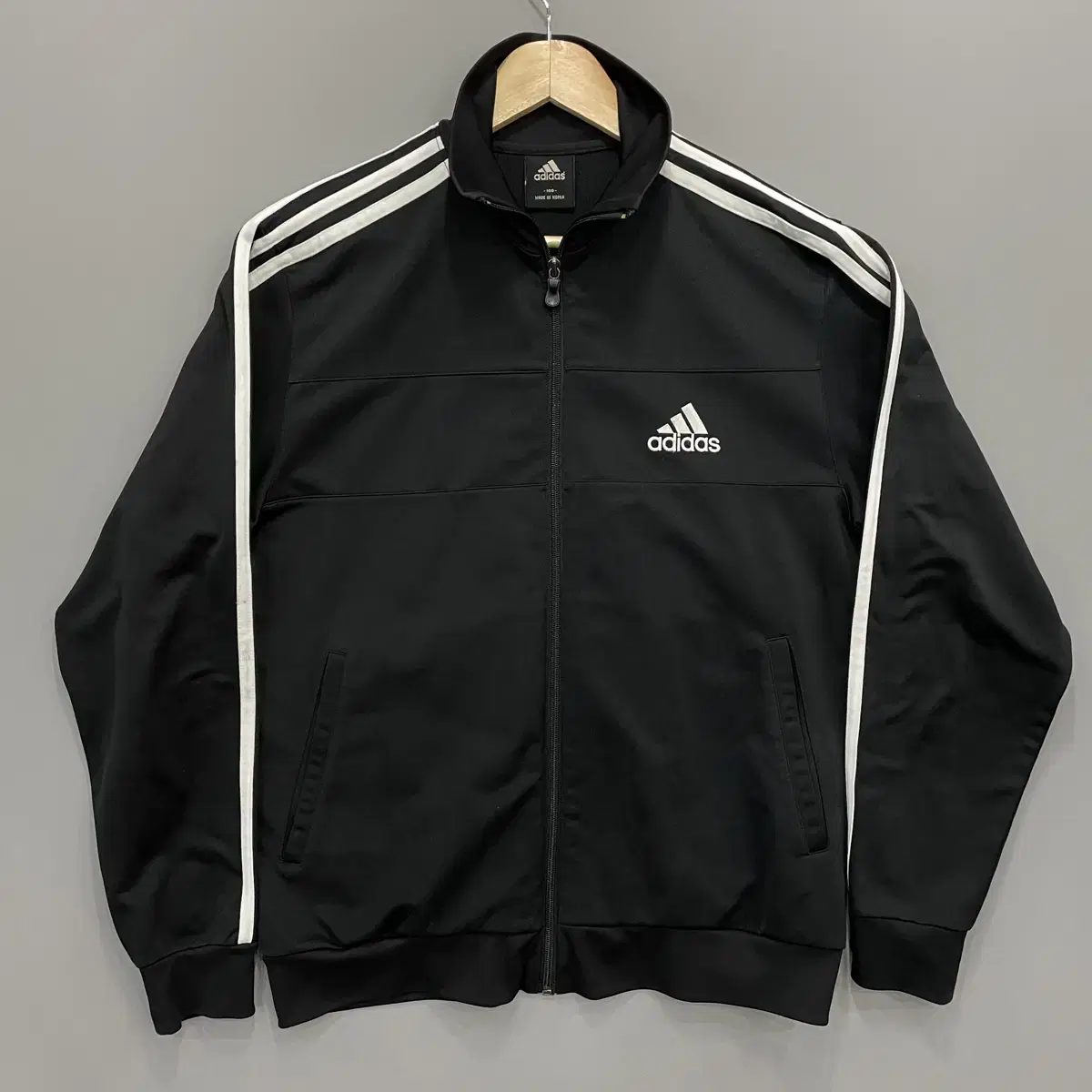 [L] Free Shipping Adidas Vintage Jersey Track Top Zip Up