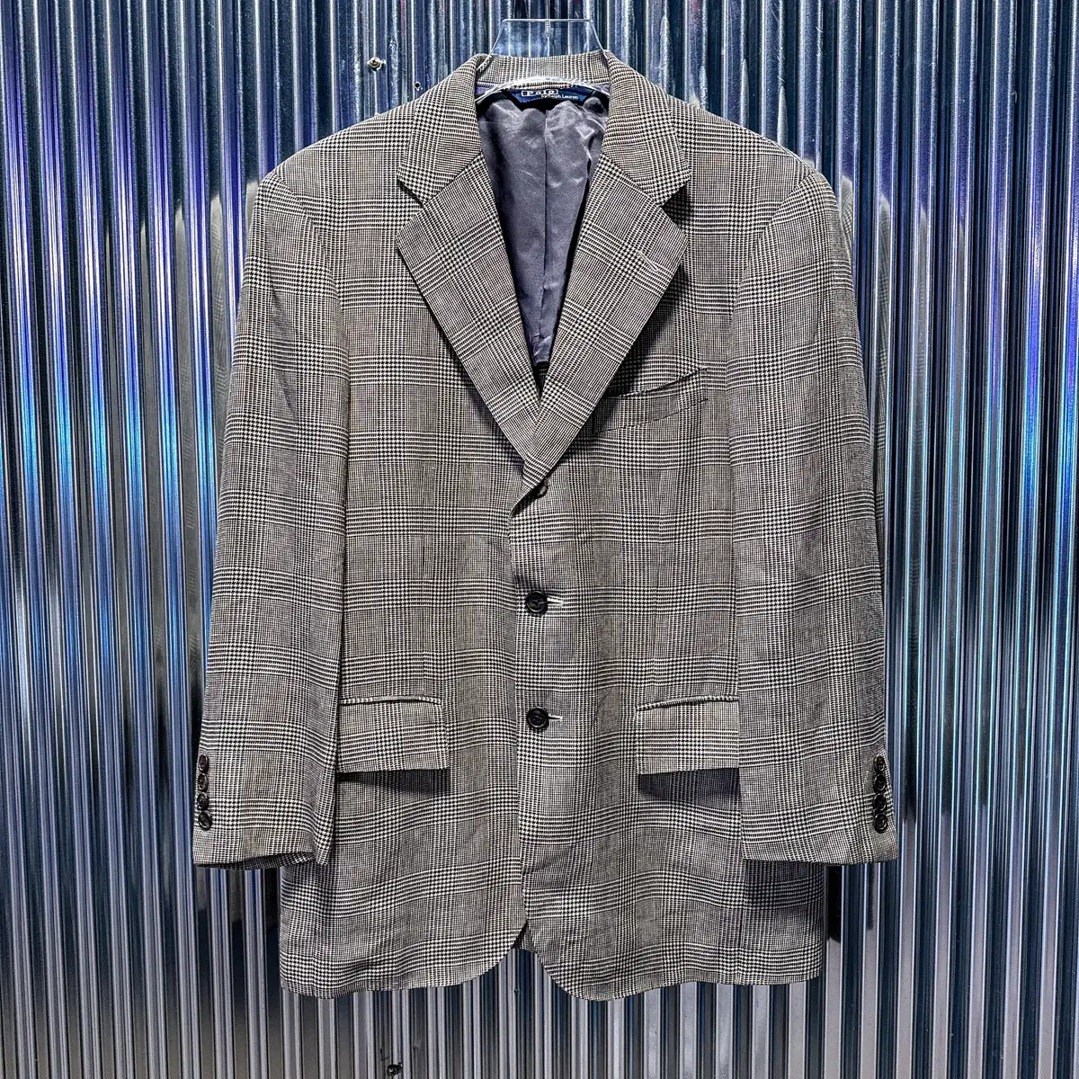 Polo Ralph Lauren 3-button check blazer jacket (M in Korea) CC323