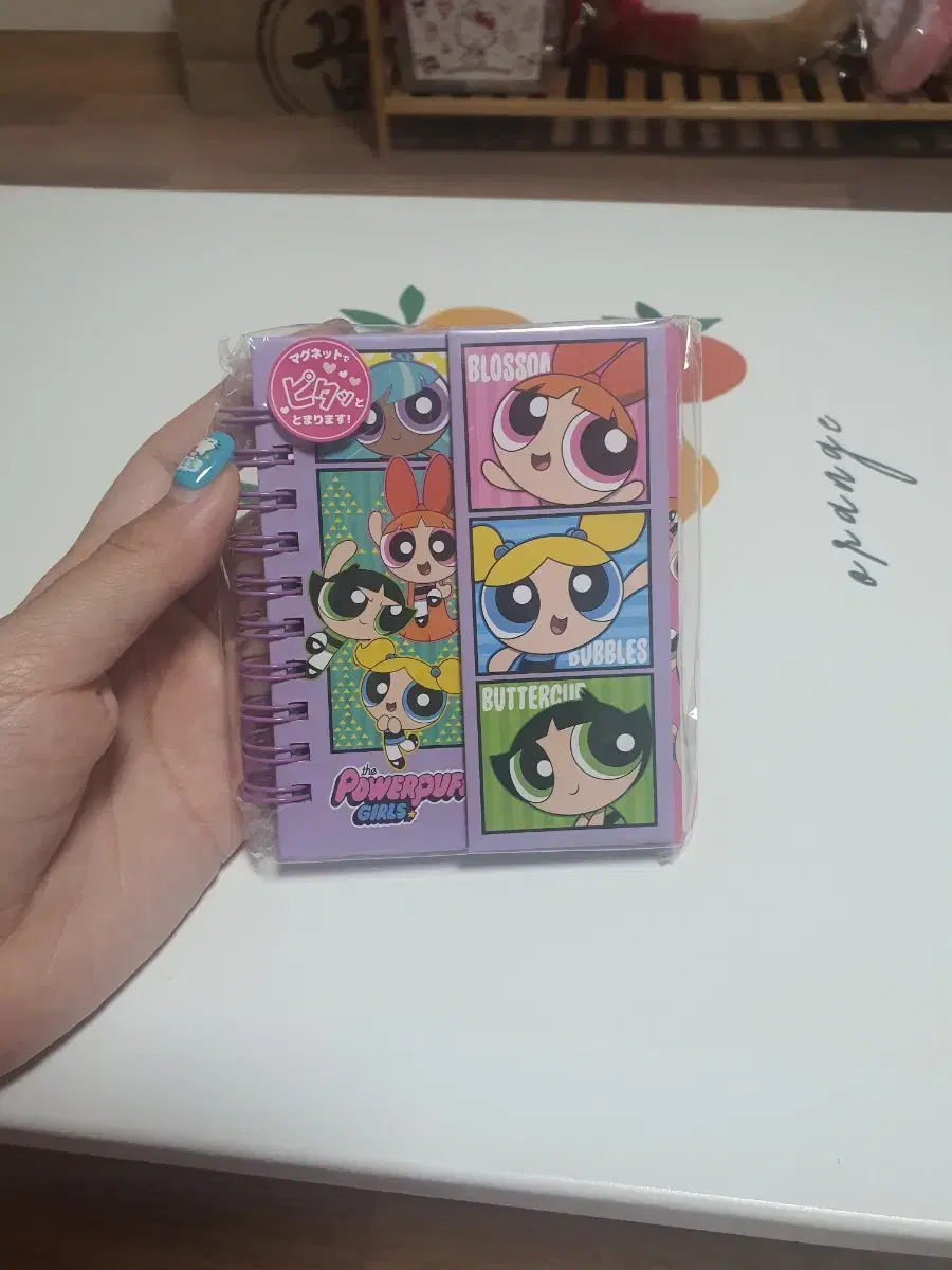 Powerpuff Girls Purple Magnetic Mini Notebook