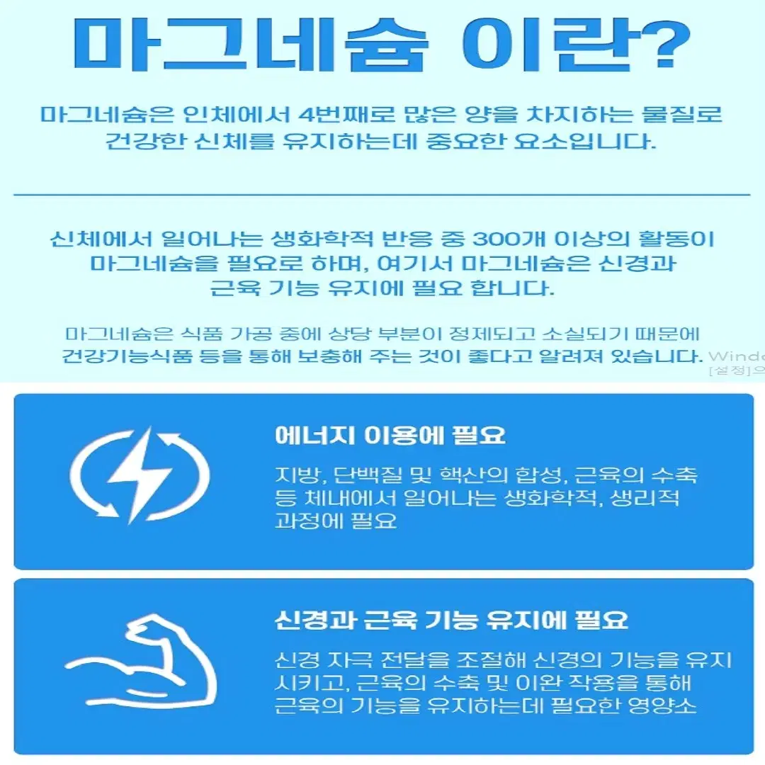 [3개월]바디스콥 미국산 순수 마그네슘 맥스 90정 1병