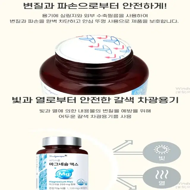 [3개월]바디스콥 미국산 순수 마그네슘 맥스 90정 1병