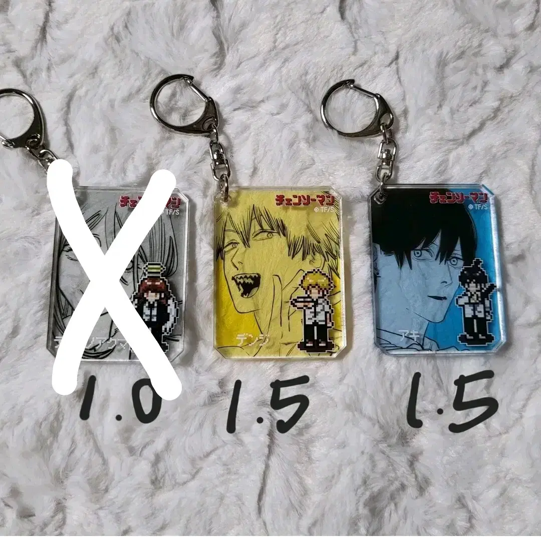 Chainsaw Man Jump Shop Original Art acrylic keyring Denji Aki Angel Rezeke Power Makima