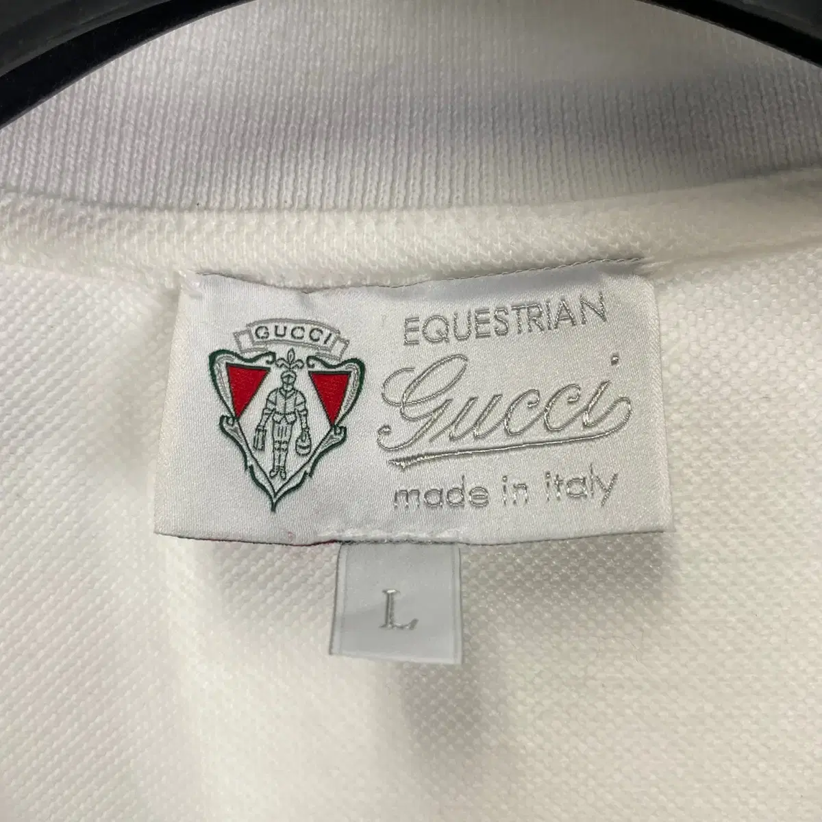 빈티지 GUCCI 로고 디테일 카라 티셔츠