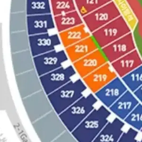 엘지트윈스 vs 두산베어스 오렌지 219구역 1자리