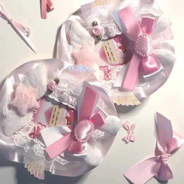 Pink rabbit angel 레이스 탑꾸 ( 오늘만 할인 !!)