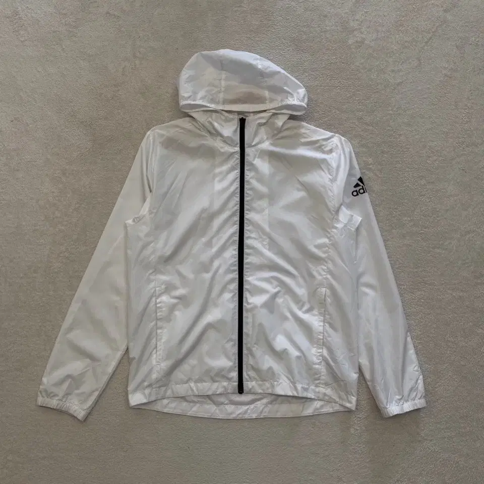 adidas White Lightweight Windbreaker 95