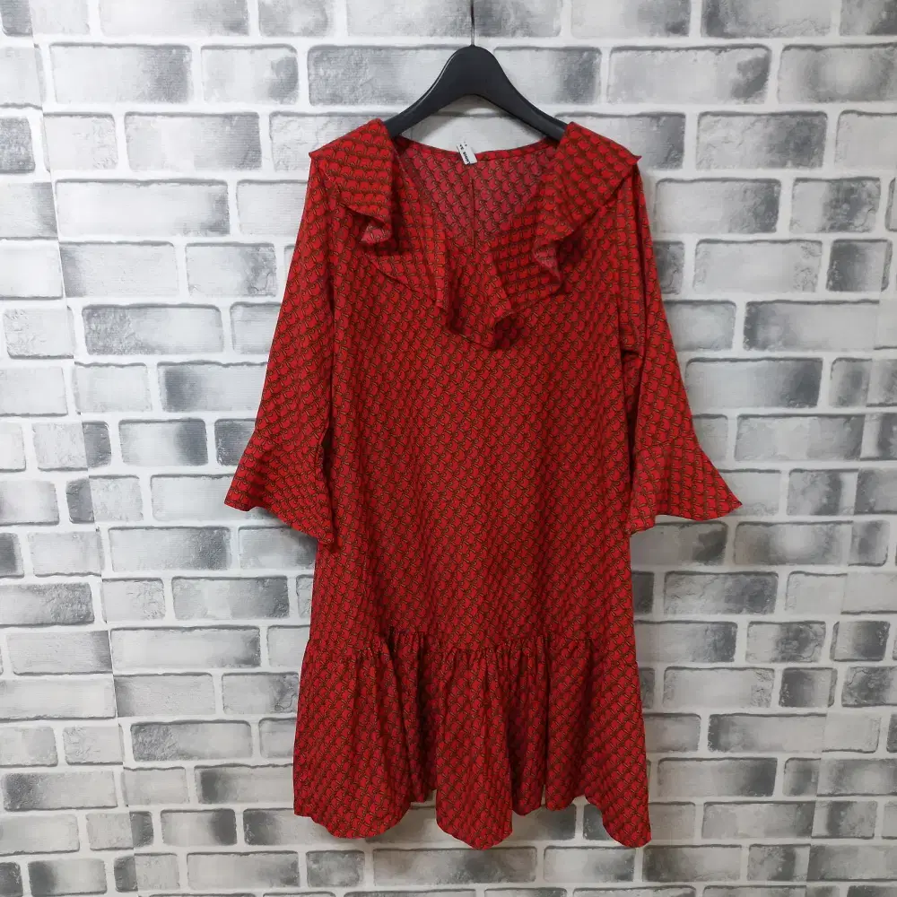 8-6/SEVEN FIVE EIGHT /Red Pattern ONEPIECE Women