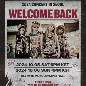 2NE1 투애니원 콘서트 10/6 일요일 막콘 플로어 티켓