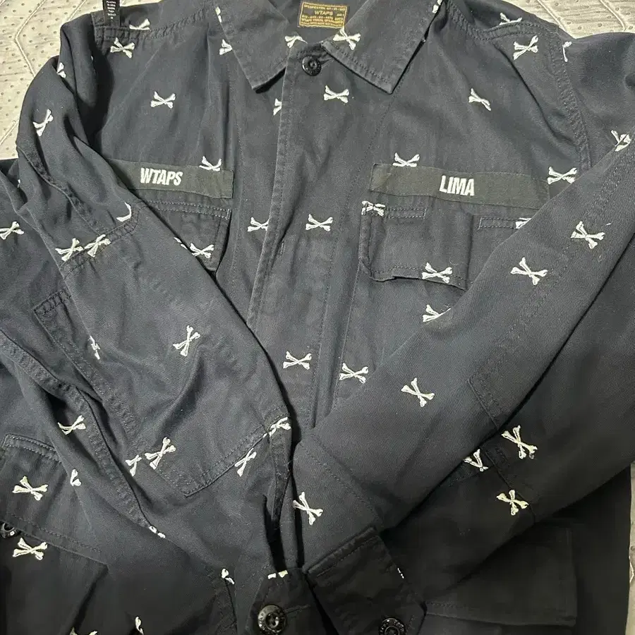 【希少 初期】WTAPS クロスボーン JUNGLE LS ミリタリー シャツ XL タイガーカモ 迷彩 ベージュ/ブラウン デザートカモ ダブルタップス