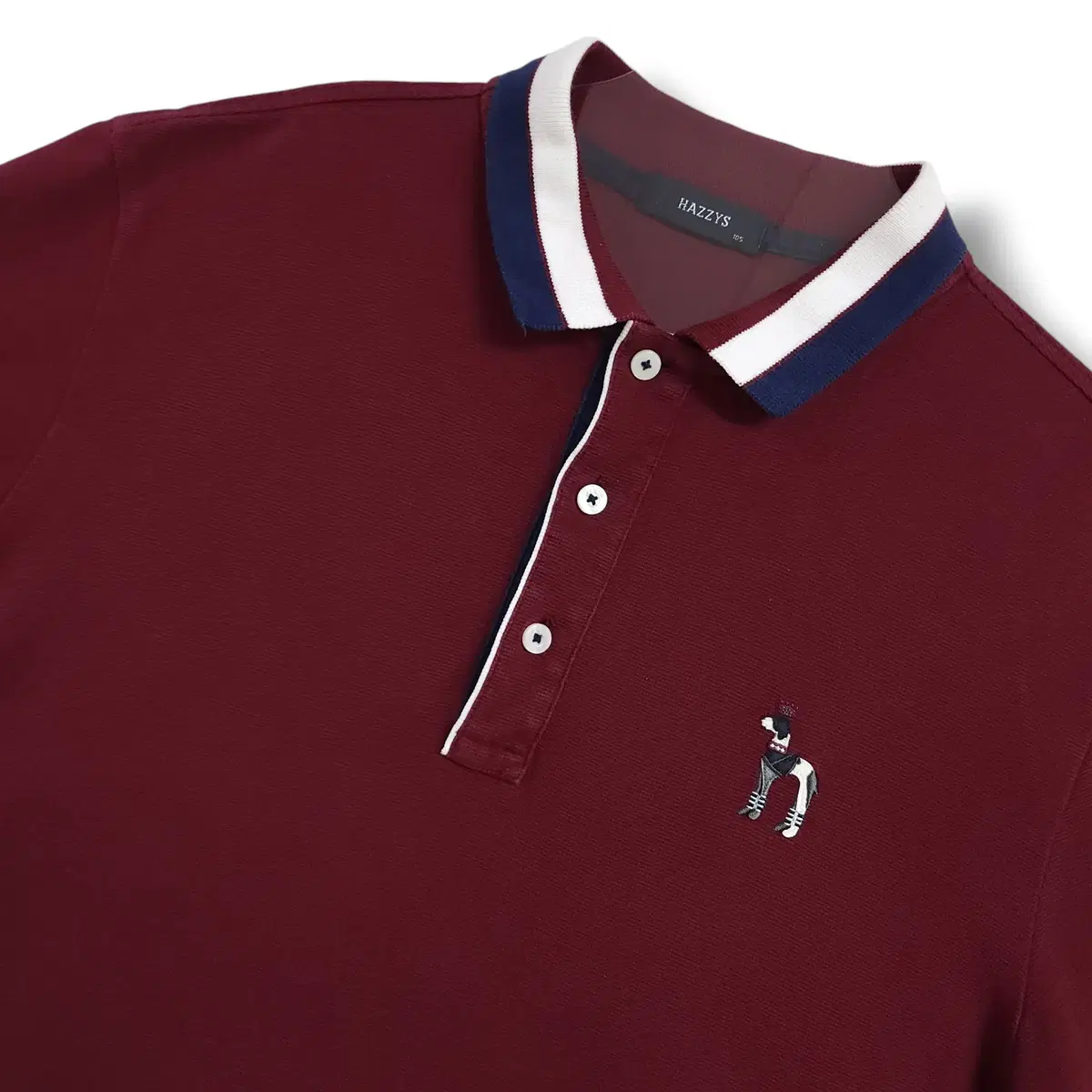 [105] Hedges Burgundy Big Dog Short Sleeve Polo Shirt