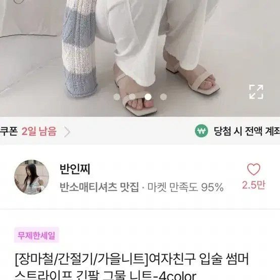 여름 루즈핏 그물니트 소라